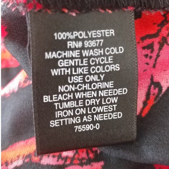 Bold Elements Lips Kiss Print 90s Vibe Shirt with Bottom Tie Size XL (cl) - Picture 7 of 7